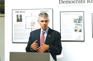 Brian Golden speaking at the Museum