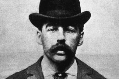 Holmes' 1895 Mugshot