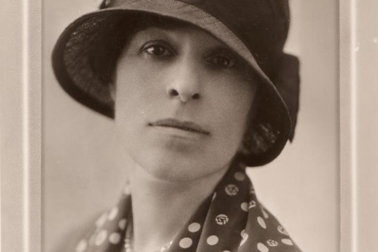 Eva Whiting White in one of her characteristic hats