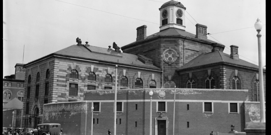 The Charles Street Jail in 1932