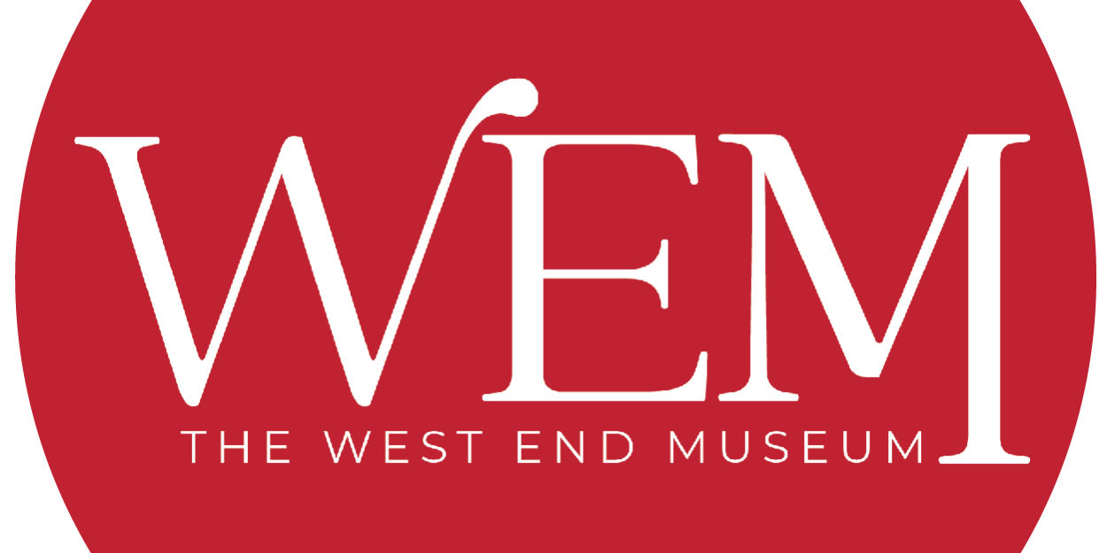 The West End Museum Circle Logo white on red The West End Museum Circle Logo