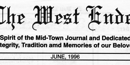 A newspaper header