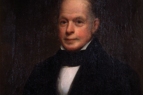 Portrait of a man in 19th century formal wear