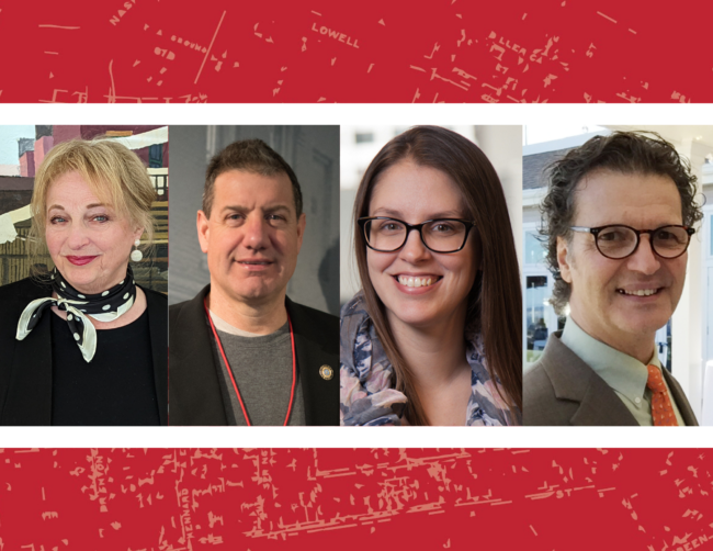 Headshots of the four Museum Board Officers