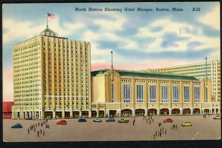 A large structure including 2 towers and a sports arena