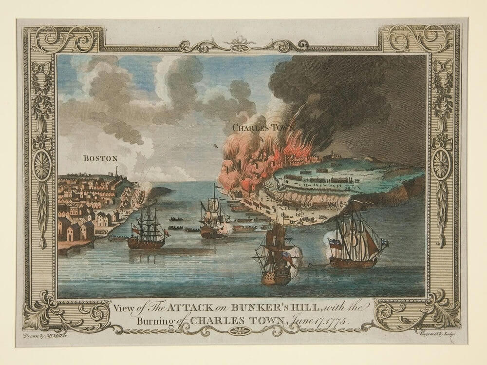 Illustration of the Battle of Bunker Hill