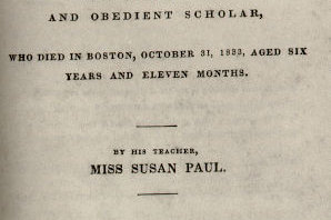 Title page of The Memoir of James Jackson photograph of the title page of The Memoir of James Jackson by Susan Paul, published by James Loring of Boston in 1835