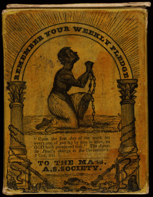 Collection box for Massachusetts Anti-Slavery Society (c. 1850)(Yale University).