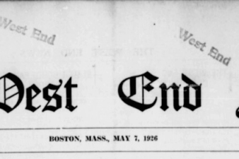The top of a newspaper with a publication title "The West End News"