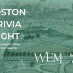 A greenish blue tinted illustration of Boston Common from above.