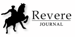 An outline of a man on a horse next to the title "Revere Journal"