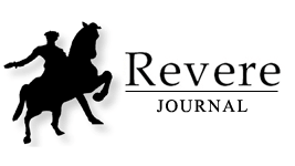 An outline of a man on a horse next to the title "Revere Journal"