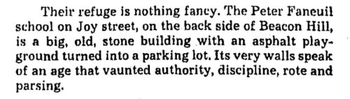 A newspaper clipping from the middle of an article.